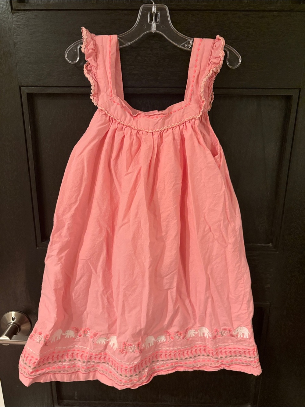 Purebaby cotton linen dress sz 8 yo